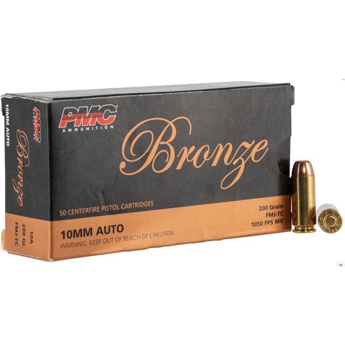 PMC Bronze Handgun Ammunition 10mm Auto 200 Gr FMJ