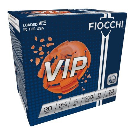 Fiocchi 20VIP9 Exacta Target VIP 20Gauge 2.75" 7/8oz 9Shot 25 Per... - Fiocchi - LEAD