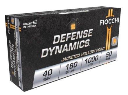 Fiocchi 40SWE Defense Dynamics 40 S&W 180 gr JHP Ammo - Fiocchi - JACKETED HOLLOW POINT