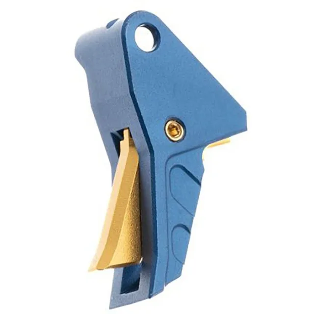 Tyrant Designs TD-ECHETRIG-BLUE/GOLD Trigger Springfield Echelon Blue - TYRANT CNC