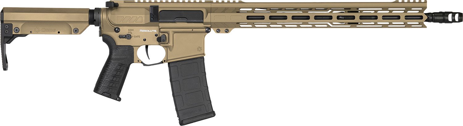 CMMG Resolute MK4 5.56 16.1in 30rd Coyote Tan Semi-Auto Rifle 55A9D0B-CT - CMMG - .223 REM/5.56 NATO
