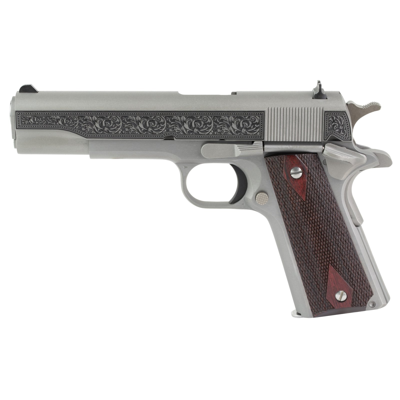 Colt 1911C GOVT 38SUP 5" STS ENGRAVD