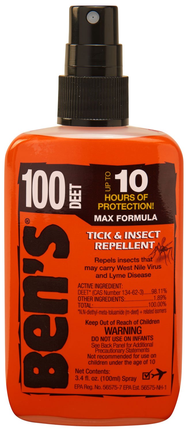 Ben's 00067080 100 Odorless Scent 3.40 oz Spray Repels Ticks & Biting I... - AMK - TICKS & INSETS