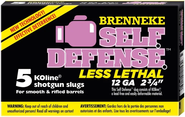 BRENNEKE SELF DEFENSE LESS LETHEL LEAD FREE SABOT 12GA 2.75 IN 1/3 OZ 5-RD - BRENNEKE for sale at TheGunDock