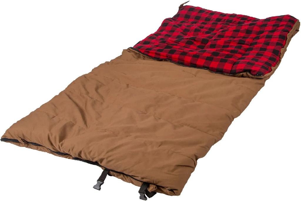 S/SPORT 529-100 -10F 6lb Poly-Therm 39 In x 81 In Canvas/Flannel Brown