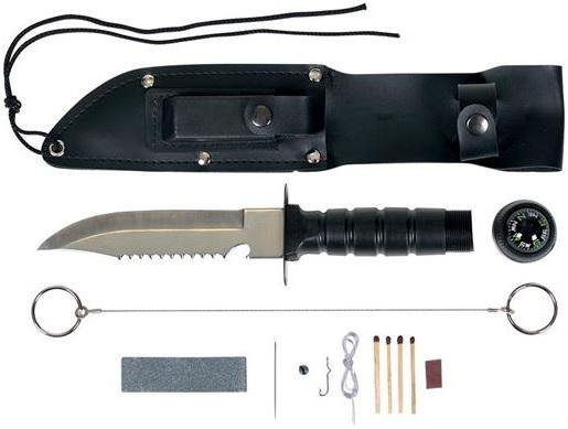 Buy S/SPORT 623 6 In Polished Steel Survival Knife Kit w/Compass online