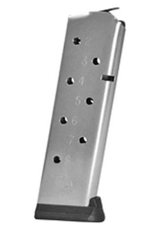 Colt 300555 1911/Commander 8-Round Magazine SS .45 Auto Silver - Colt - 45 AUTO