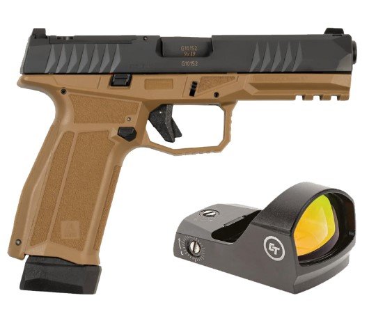 AREX Delta L OR 9mm 17+19Rd Ambi FDE with Crimson Trace Red Dot - AREX - 9mm
