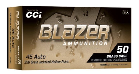 CCI 5245 Blazer 45ACP 230gr JHP 50/Box - CCI - JACKETED HOLLOW POINT