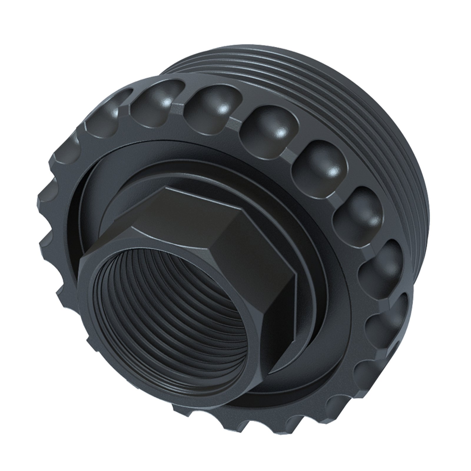 LANTAC ADC DIRECT THREAD 5/8-24 HUB TITANIUM