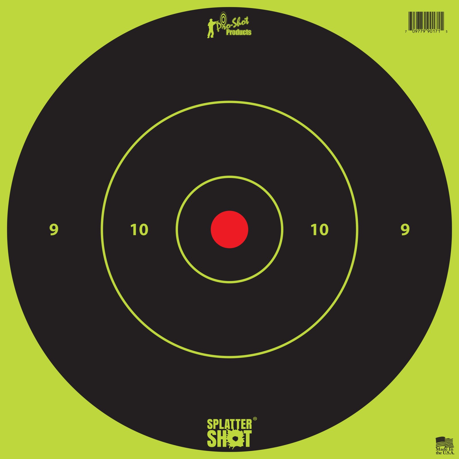 Buy Pro-Shot Splatter Shot 12 in Green Bullseye Tag Paper Target 5/ct online