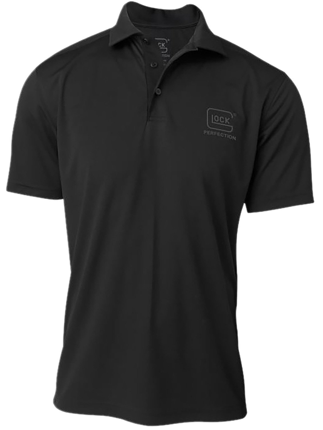 Glock AP96211 Perfection Polo Black Small Polyester Mesh Short Sleeve - Glock - SHORT SLEEVE