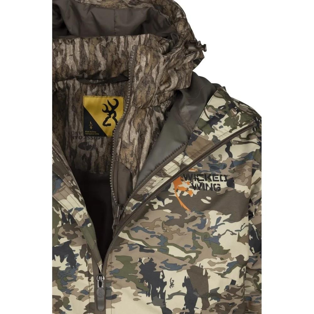 Browning Wicked Wing Rain Shell Jacket: Waterproof, Breathable, Adjustable Hood - Browning