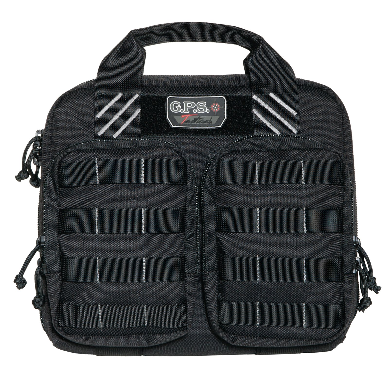 G-OUTDRS GPS TAC Dbl Pistol Case Blk GPS-T1412PCB