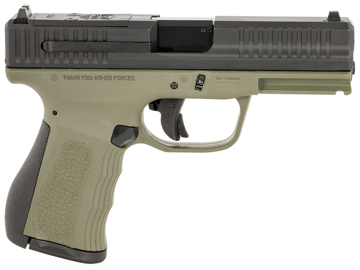 FMK FMKG49OD G3 9mm 14+1 4" Stainless Barrel OD Green Frame - FMK Firearms - 9mm Luger