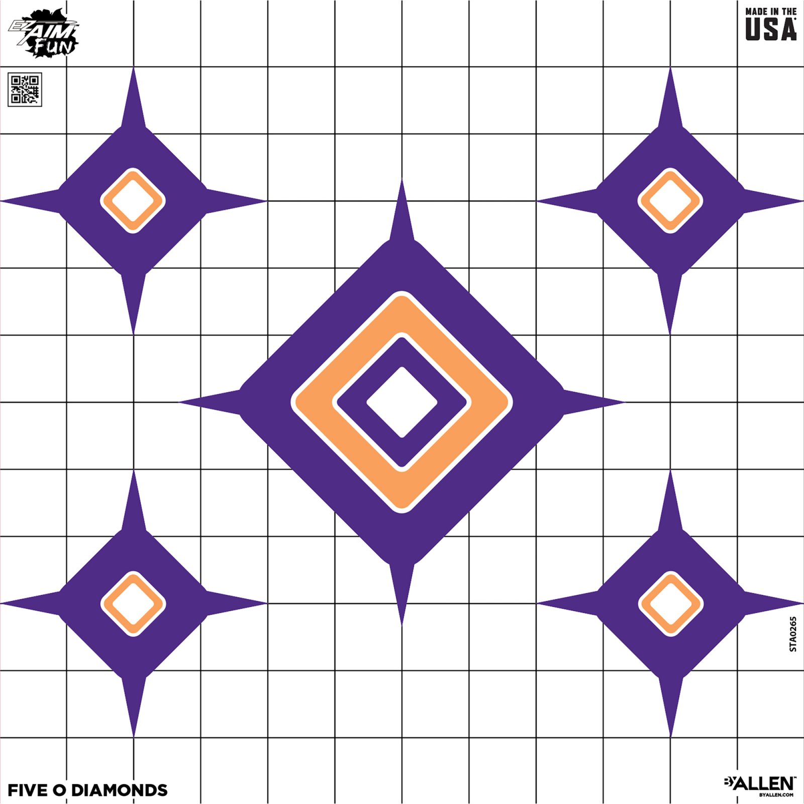 Allen EZ Aim Dialing in More Fun Targets 12x12 9-Pack - Allen Company