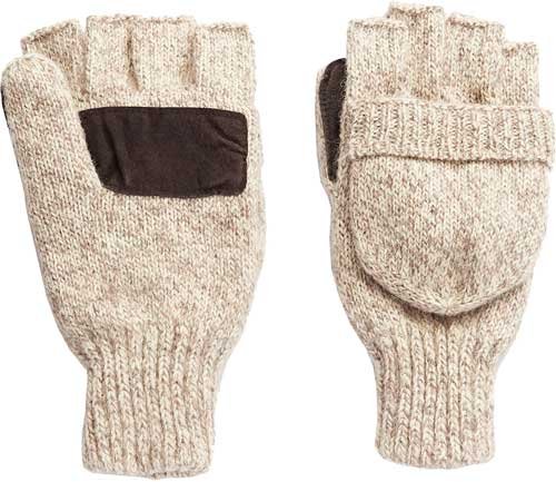 Hot Shot Ragg Wool Insulated Glove/Mitten 40g 3M Thinsulate Tan - Hot Shot