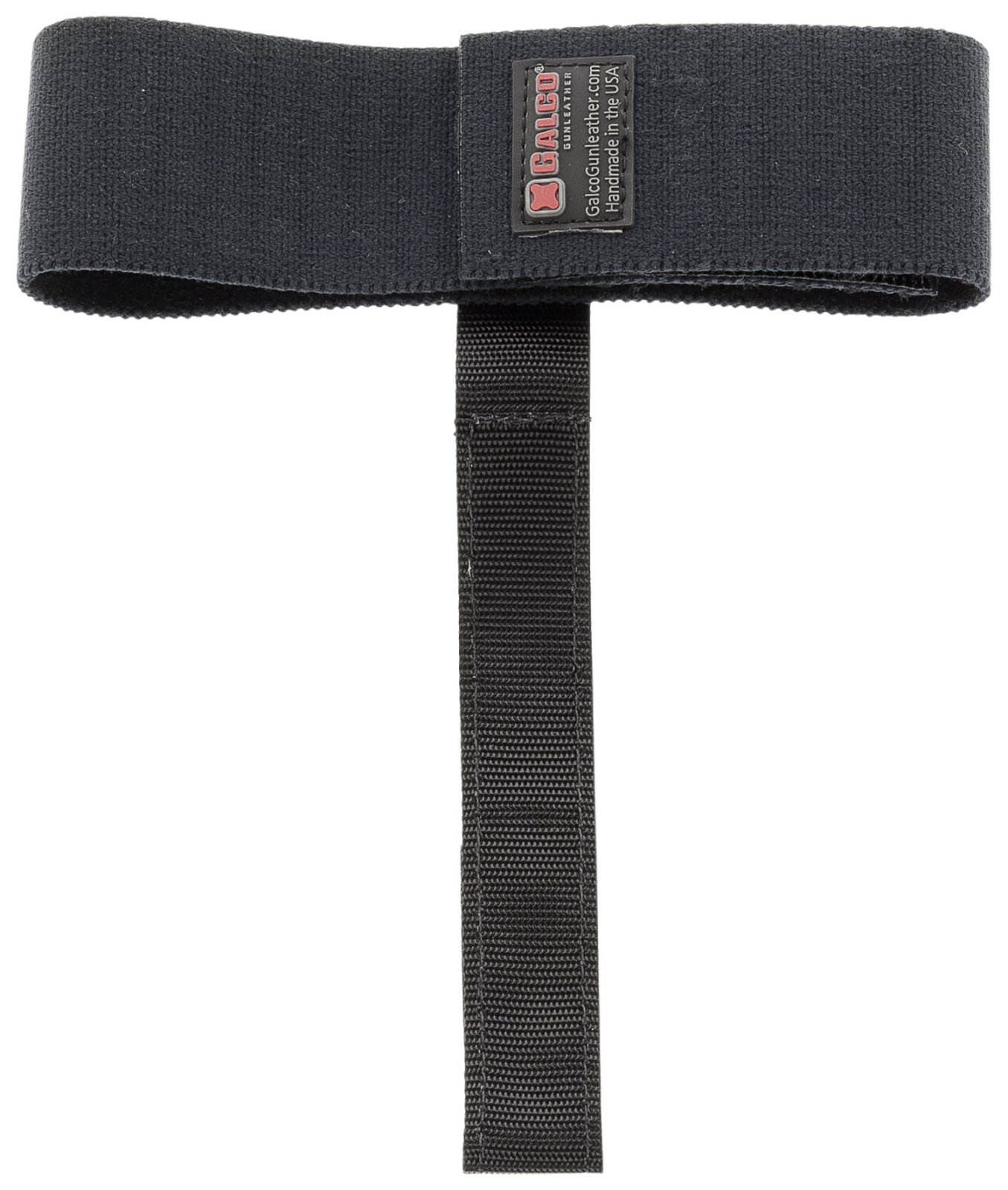 Galco ACSB Ambidextrous Ankle Calf Strap - Black Elastic/Webbing, Velcro Mount, Discreet Design