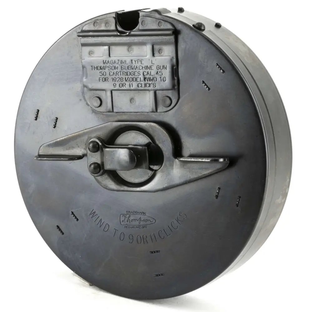 Buy Thompson T13KT A1 Authentic 50rd Drum, .45 ACP, 6.75" Diameter, Blued Steel, US Manufactured online