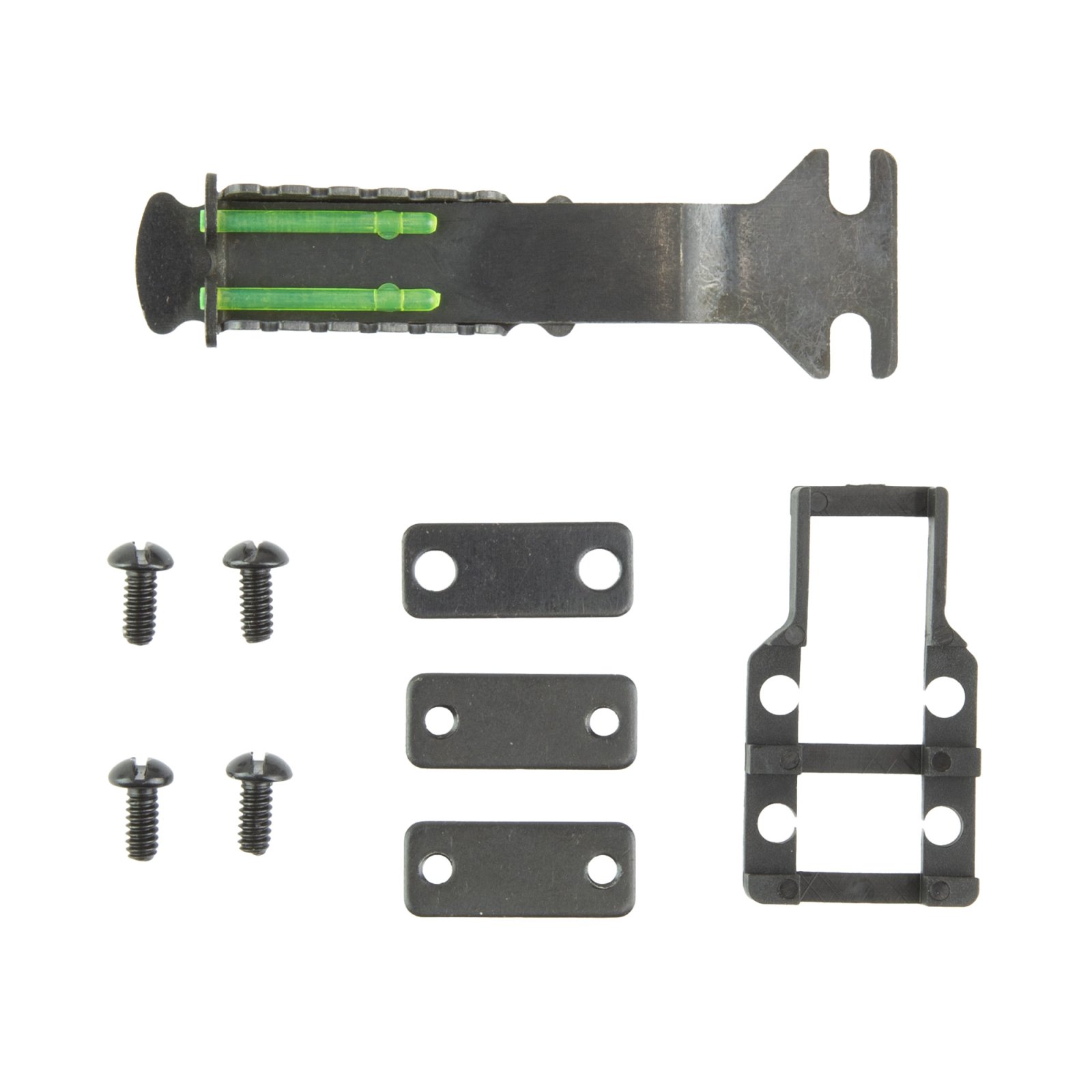 Hi-Viz Green 2 dot adjustable rear sight (large). Fits vent rib widths