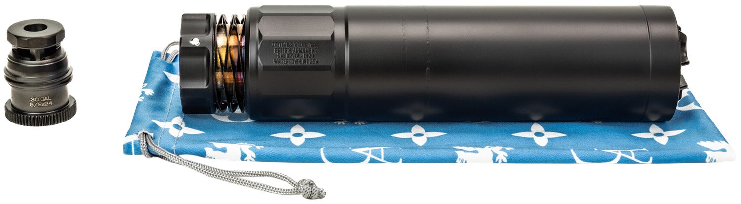 Griffin GAOP7DL-W 30 CAL Black Dual Lok Silencer
