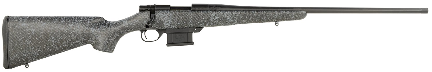 Howa HCE308GW 1500 Carbon Elevate 308 Win 5+1 24" Wrapped Carbon Fiber Threaded Barrel, Blued Drilled & Tapped Steel Receiver, Fixed Stocky's Black w/Gray Webbing Carbon Fiber Stock, Right Hand - Howa - .308/7.62x51mm (.308 Winchester)