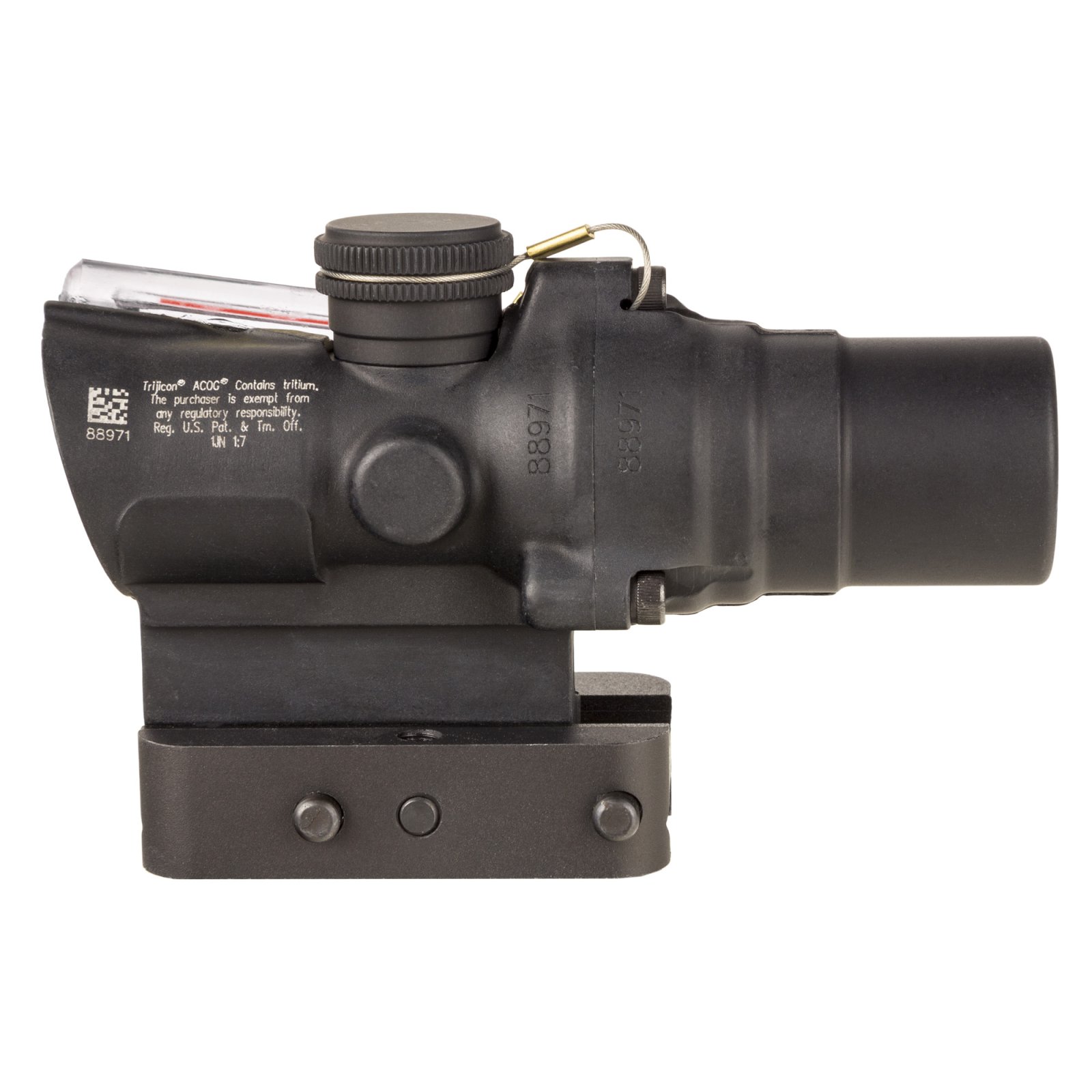 Trijicon 400330 ACOG TA44 1.5x16mm Red Circle Dot Reticle Matte Black Scope