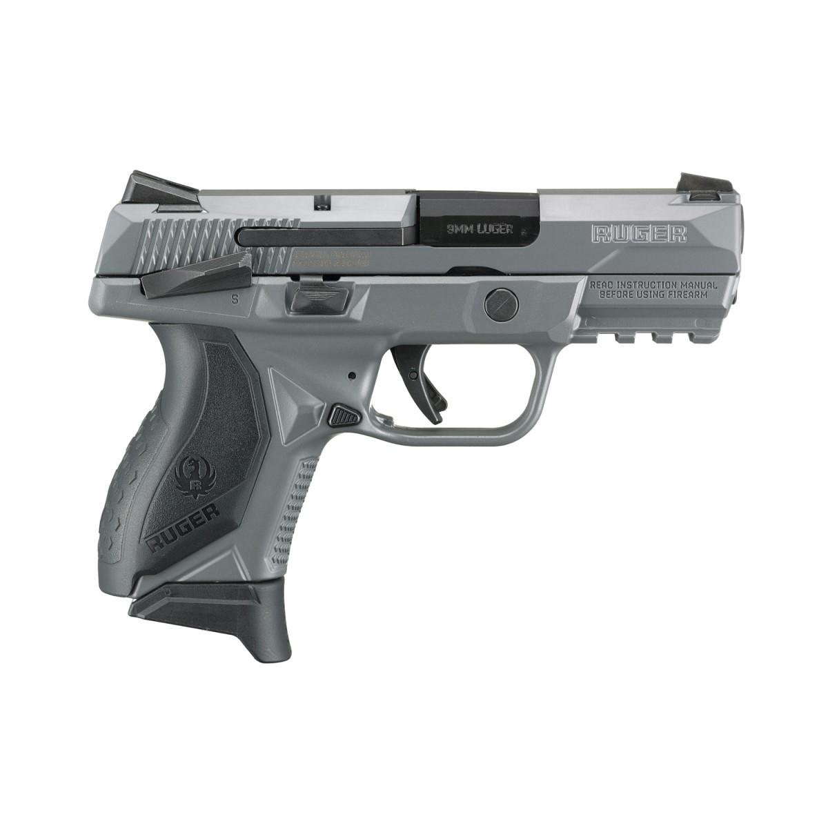 Ruger American Pistol Compact 9mm Luger 3.55 in Gray 17 Round Capacity - Ruger - 9mm