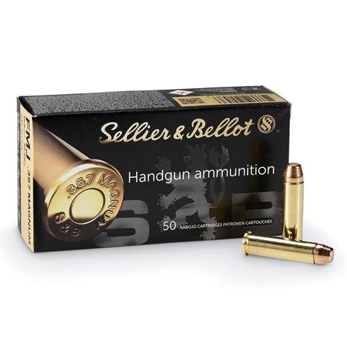 Sellier & Bellot SB357L .357 Mag 158gr LFN Ammo 50 Rounds - Sellier & Bellot - LEAD FLAT NOSE