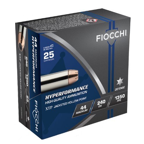 Fiocchi 44XTP25 Hyperformance 44 Rem Mag 240gr XTP Hollow Point 25 Rds - Fiocchi - HORNADY XTP HOLLOW POINT