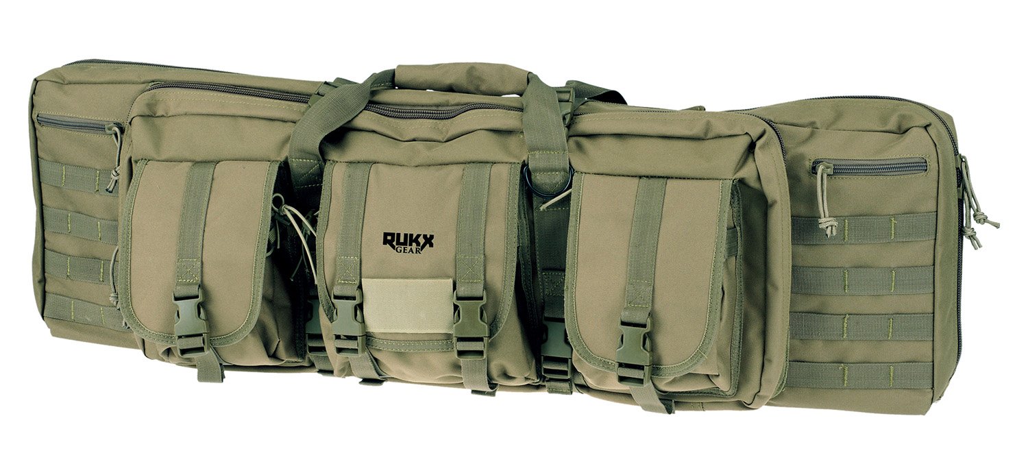 American TACTICAL IMPORTS RUKX Gear 42in Green Double Rifle Case - RUKX - GREEN
