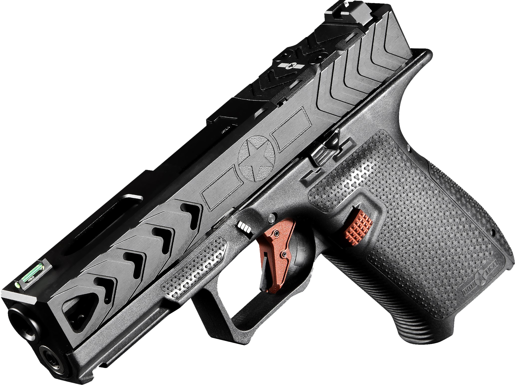Patriot Ordnance 01663 POF P19 9MM 4" 15RD Striker Black Nitride Polymer