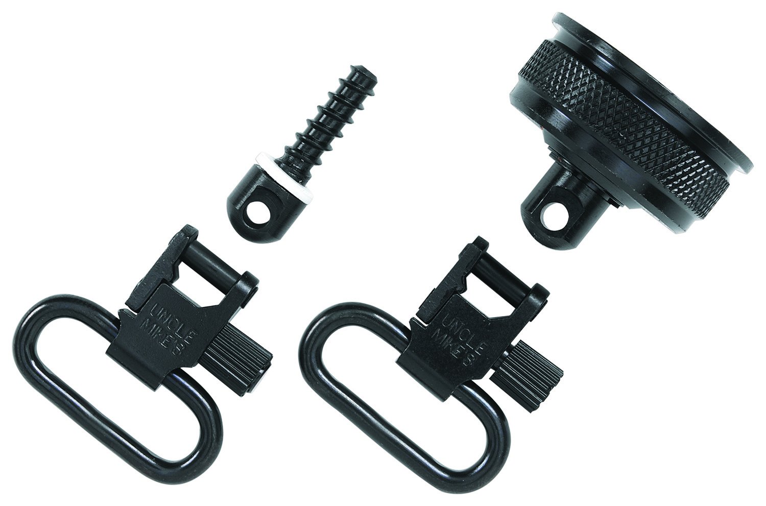 Buy Uncle Mike's 18032 Swivel Set 12 Gauge Remington 11-87 Steel Blued 1 in online