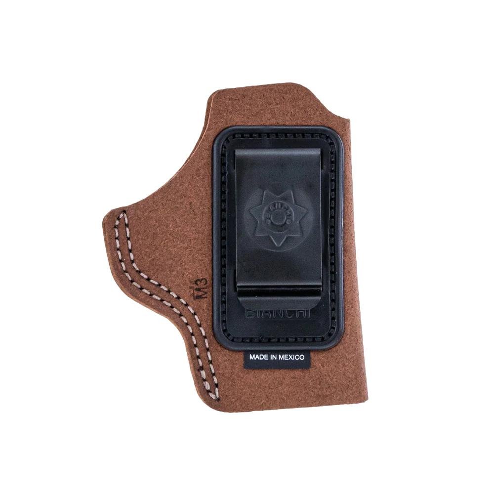 Rust Suede Waistband IWB Holster for Glock 43, Ruger LC9, Springfield XDS - Size 15 - Bianchi