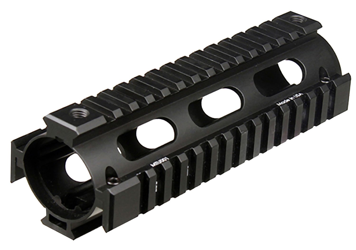 UTG Pro MTU001 Quad Rail Handguard Drop-In Aluminum Black Anodized... - Leapers - CARBINE