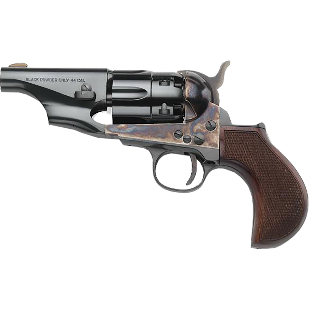 Pietta PF51CHLG44212CW 1860 Snub Nose Revolver 44 Cal 3" Blue Wood Grip