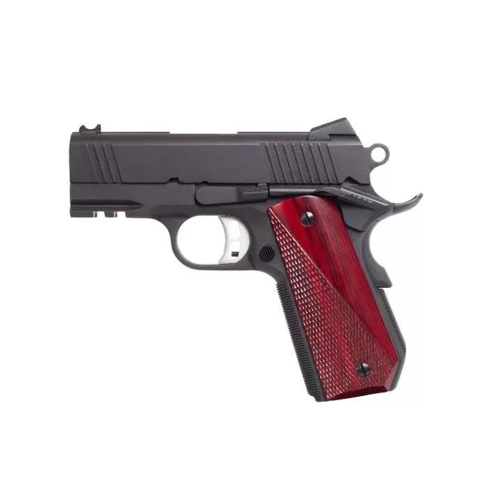 Fusion Firearms 1911-NCOM-D9 9mm 10rd 3.25" Barrel Wood Grips Tactical Rail - Fusion Firearms - 9mm Luger