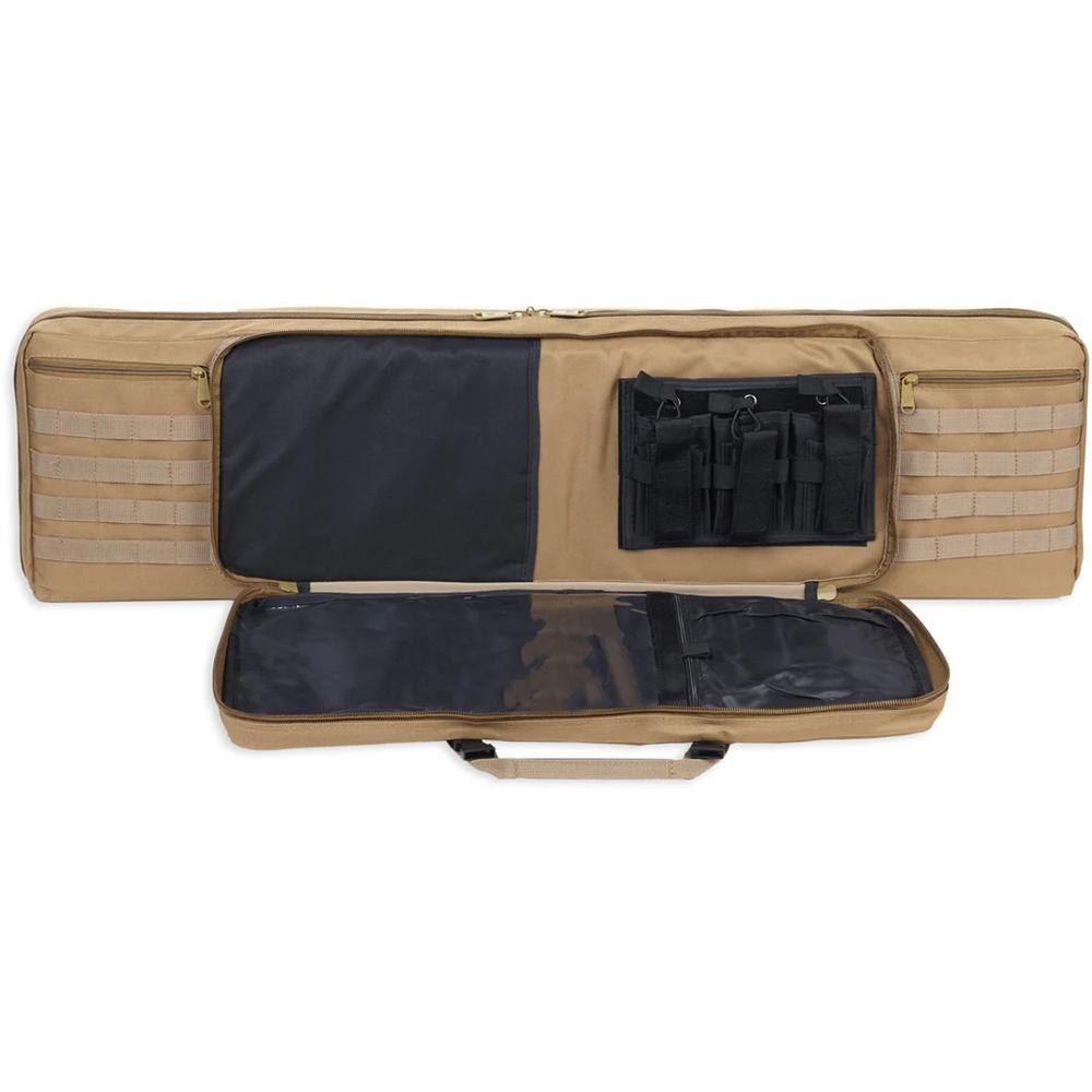 Bulldog BDT40-43T Tactical Rifle Bag, 43" Tan, Padded, 3 Pockets - Bulldog - TAN