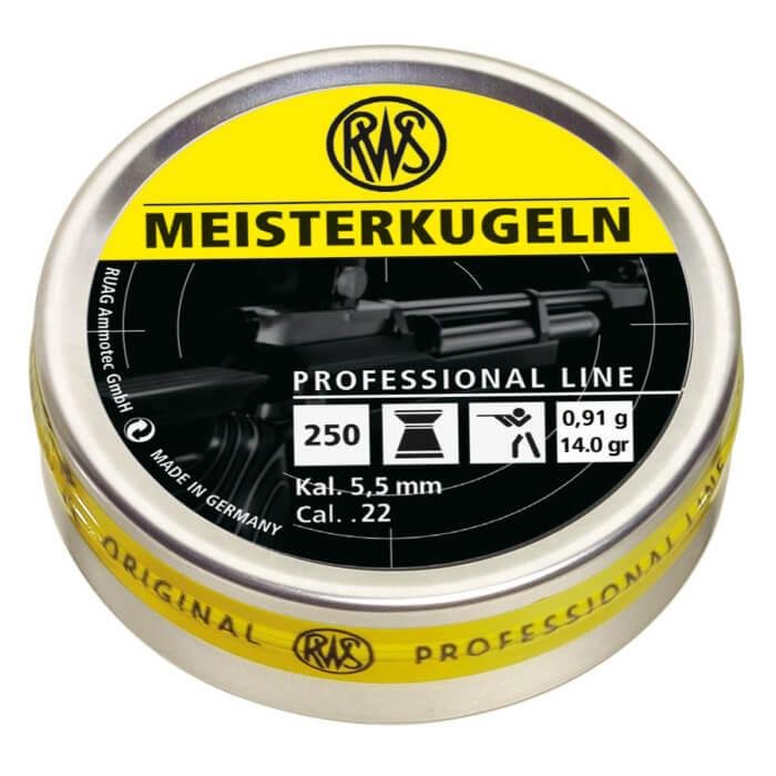 RWS Pellets 22 Meisterkugeln 14 Grains Pro-Line 250-Pack 2404458