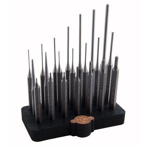 GRACE USA SP-21S-BB 21-Piece Steel Punch Set with Bench Block