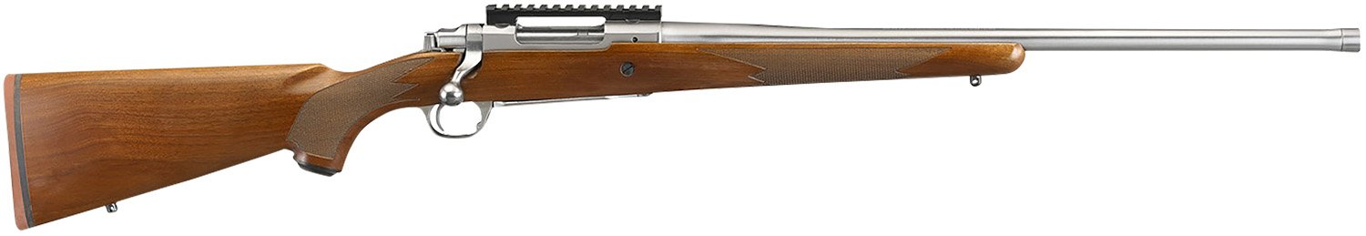 Ruger Hawkeye Hunter 6.5 PRC 22 in Satin Stainless Steel Walnut Stock - Ruger - 6.5 PRC