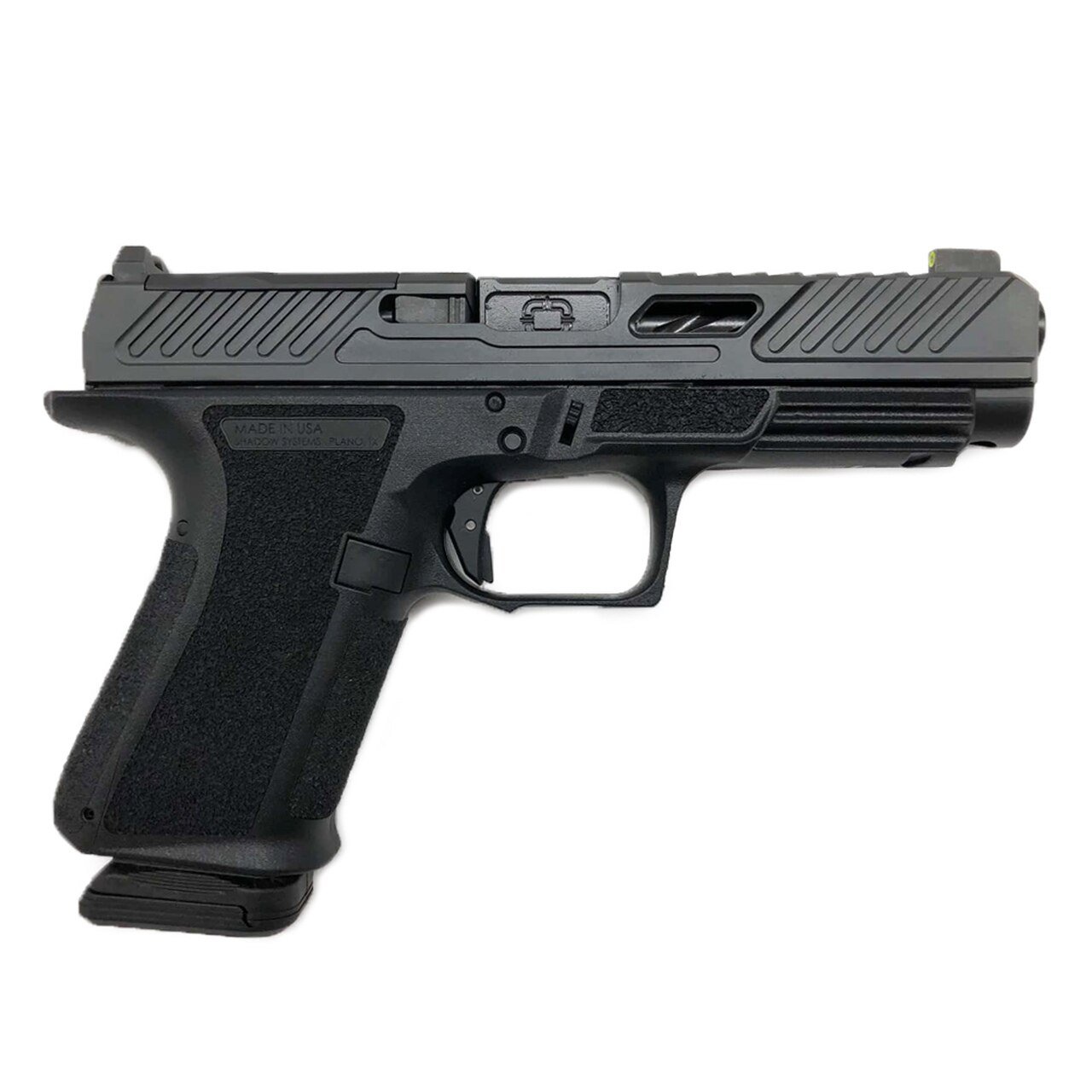 Shadow Systems MR920L Elite 9mm Long-Slide Black Pistol with Optic Cut, Spiral-Fluted Barrel, and Adjustable Grip - Shadow Systems - 9mm