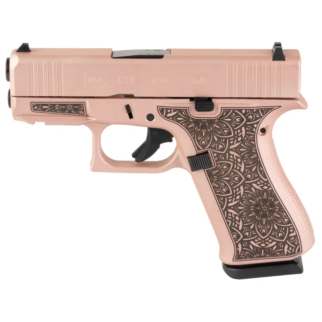Glock 43X Semi-automatic Striker Fired Sub-Compact 9MM 3.41" Rose Gold 10 - Glock - 9mm for sale at TheGunDock