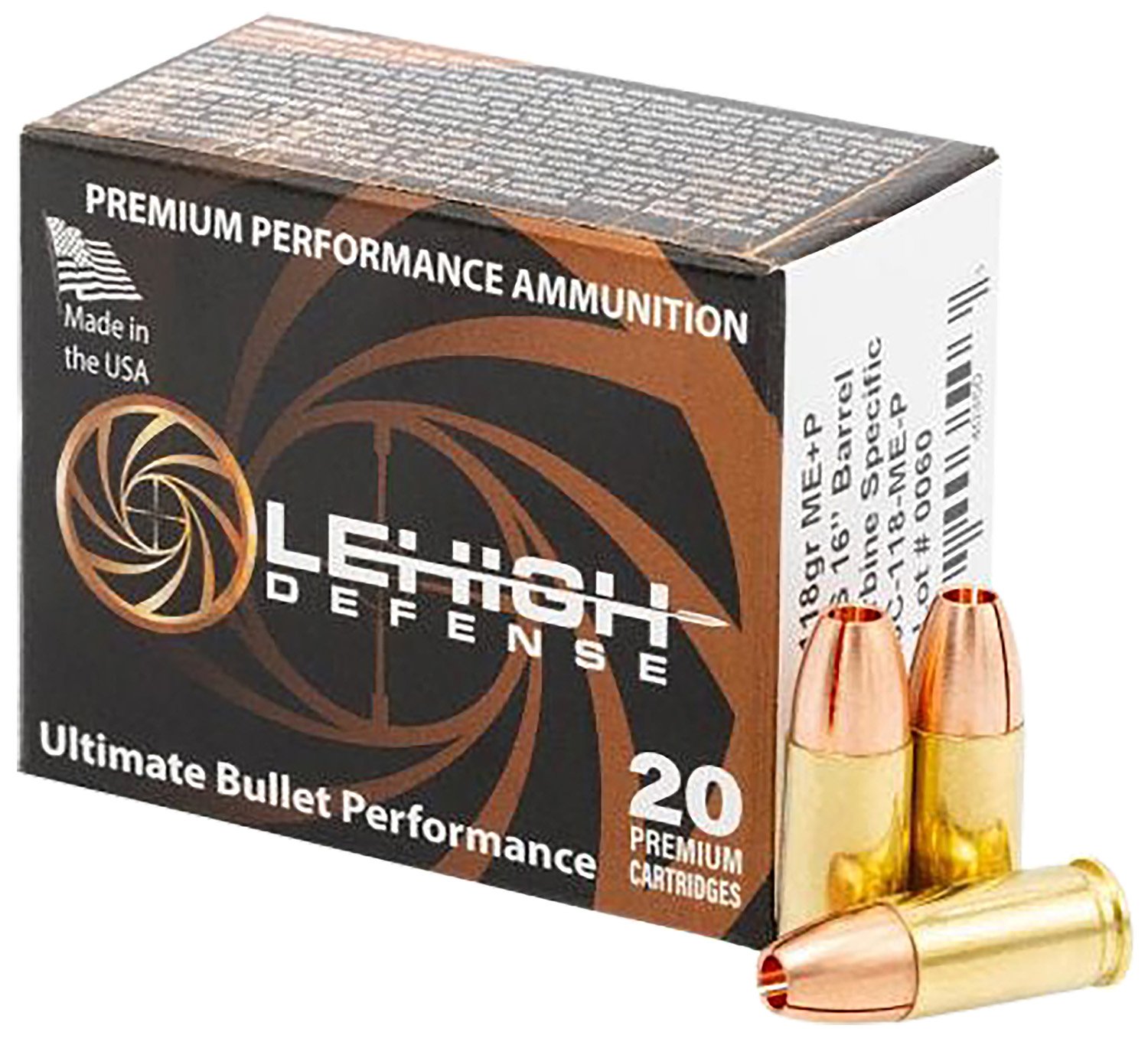 Wilson Combat LA9C 9mm Luger Maximum Expansion 118 Grain 20 Rounds