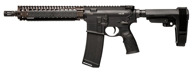 Daniel Defense MK18 5.56 NATO 10.3" Black/FDE Pistol