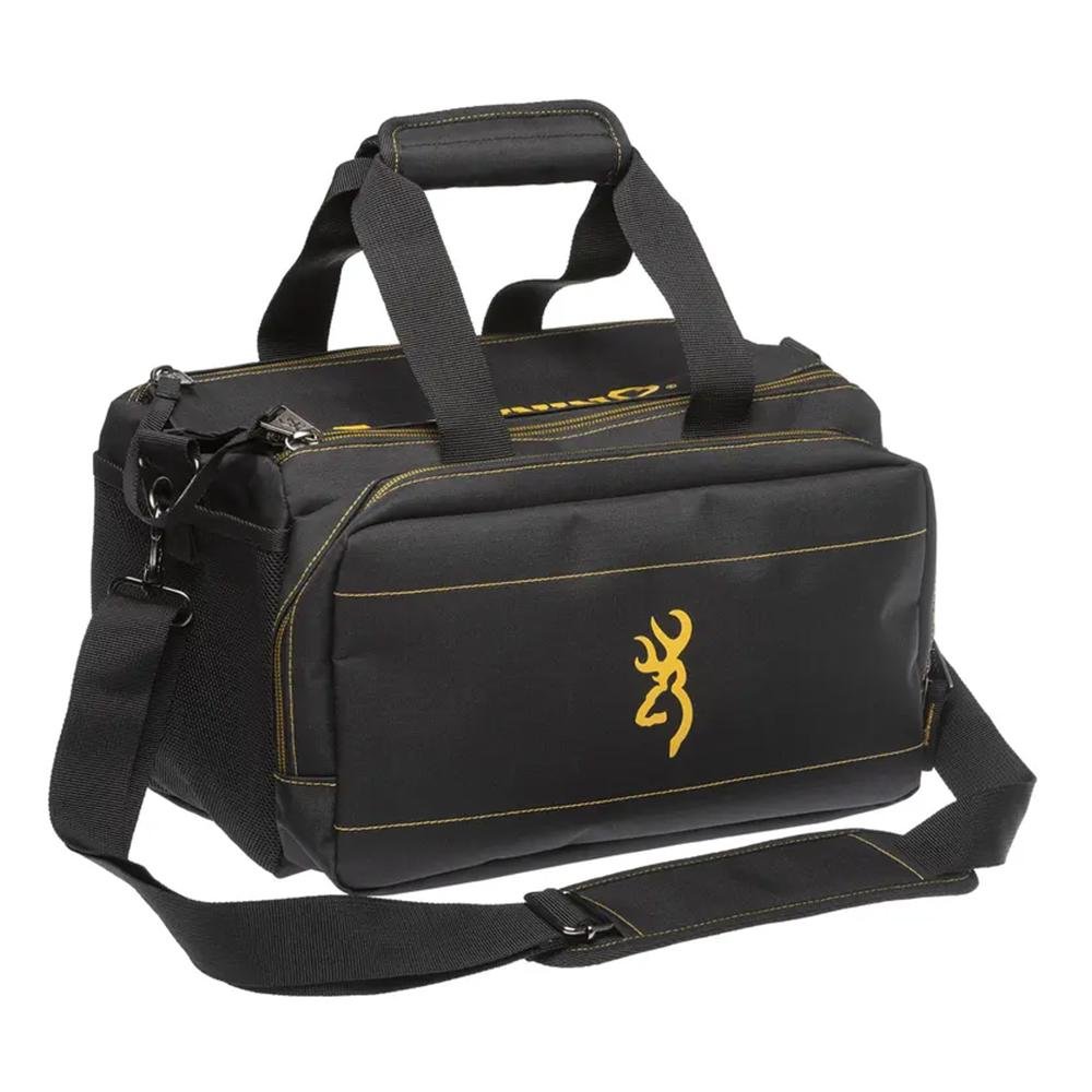 Browning 121095873 Black and Gold Mini Range Bag, Ripstop Polyester Shell - Browning