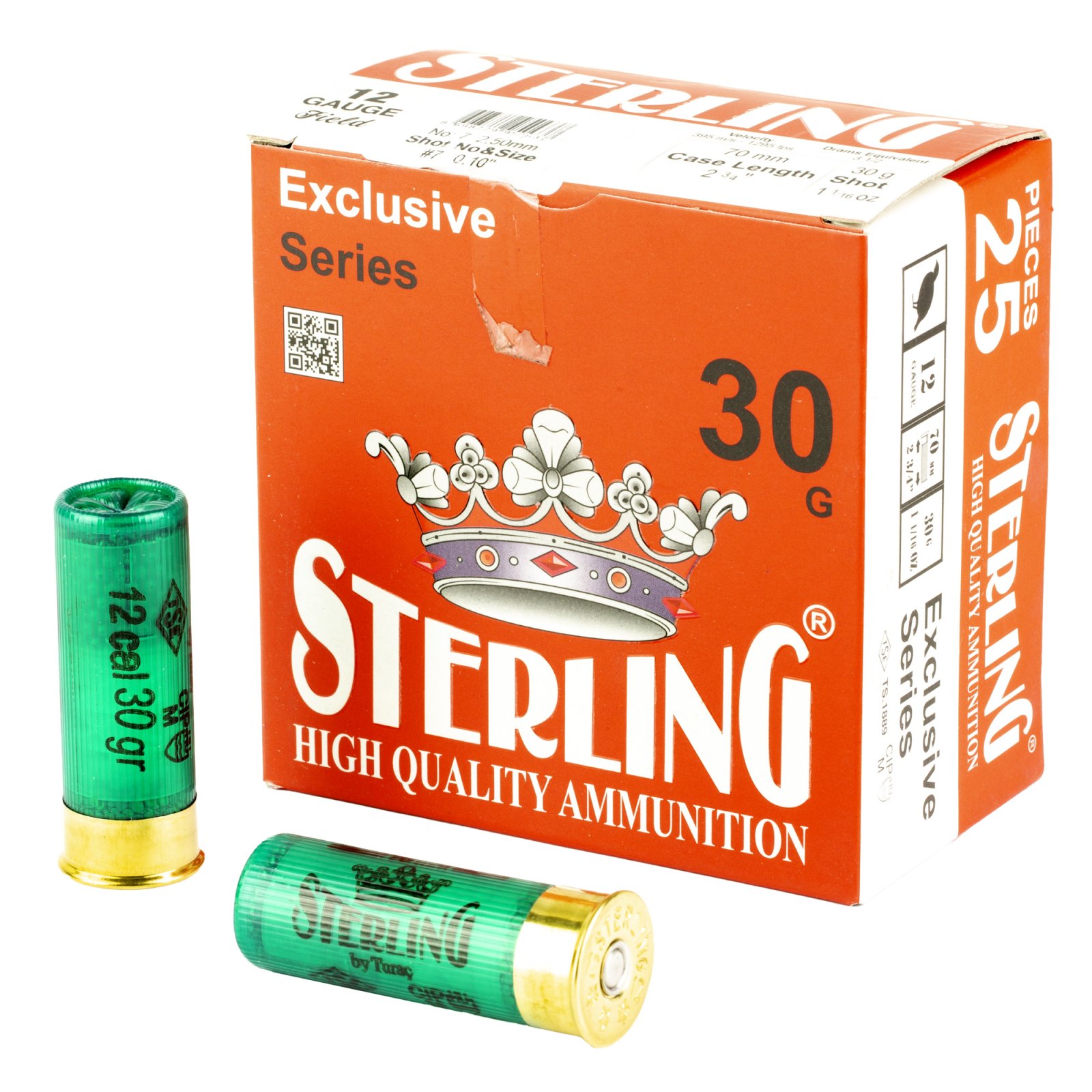Sterling Exclusive Series 12 Gauge 2.75" #7 1 1/6 oz Shot Shell 25 Round
