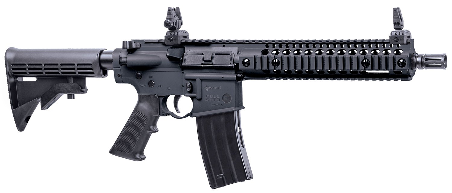 Crosman CFAR1B Full Auto R1 Air Rifle CO2 177 25rd Shot Black - Crosman - FULL AUTO
