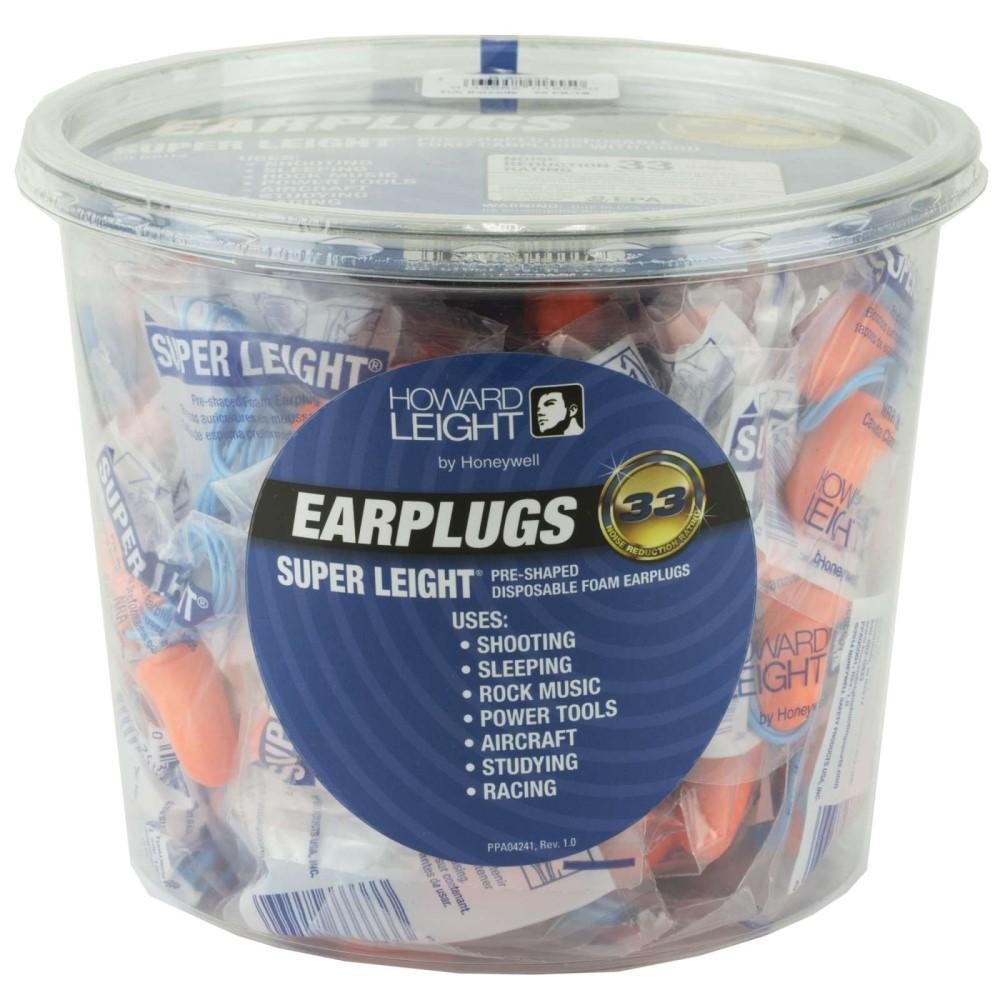 Howard Leight Super Ear Plugs Pre-shaped Fo