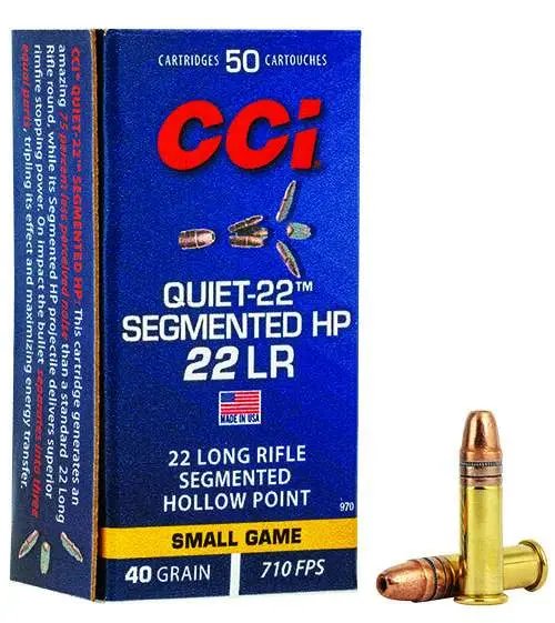 CCI Quiet-22 Semi-Auto 22 LR 40gr Hollow Point 50 Rounds - CCI - 22 LR